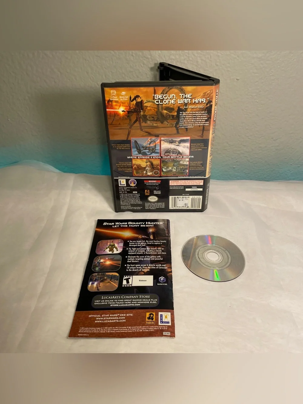 Star Wars: The Clone Wars (Nintendo GameCube, 2002) - Complete - CIB - Tested